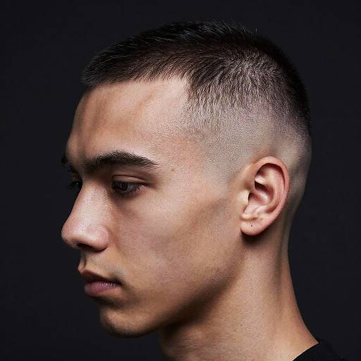 Semi Bald Stylish Young Man Portrait