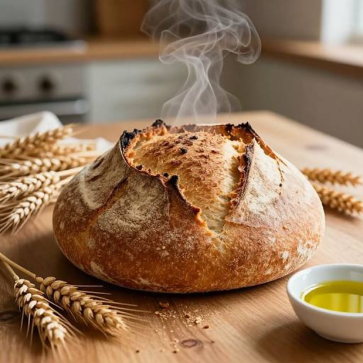Rustic Artisan Bread with Olive Oil