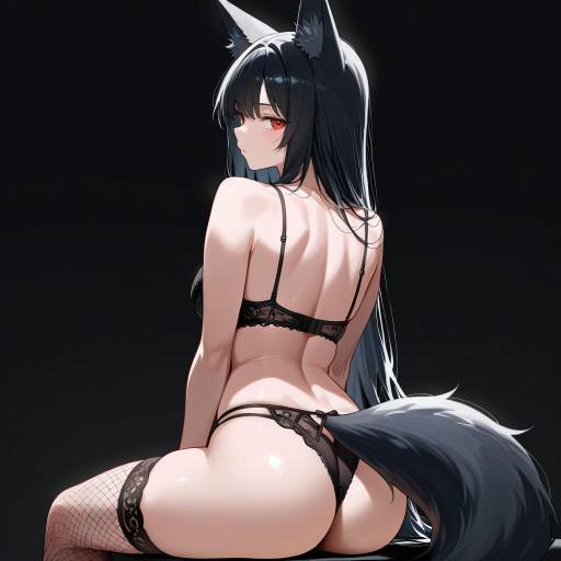 Intense Fox Girl in Cowboy Shot Intense Fox Girl in Cowboy Shot
