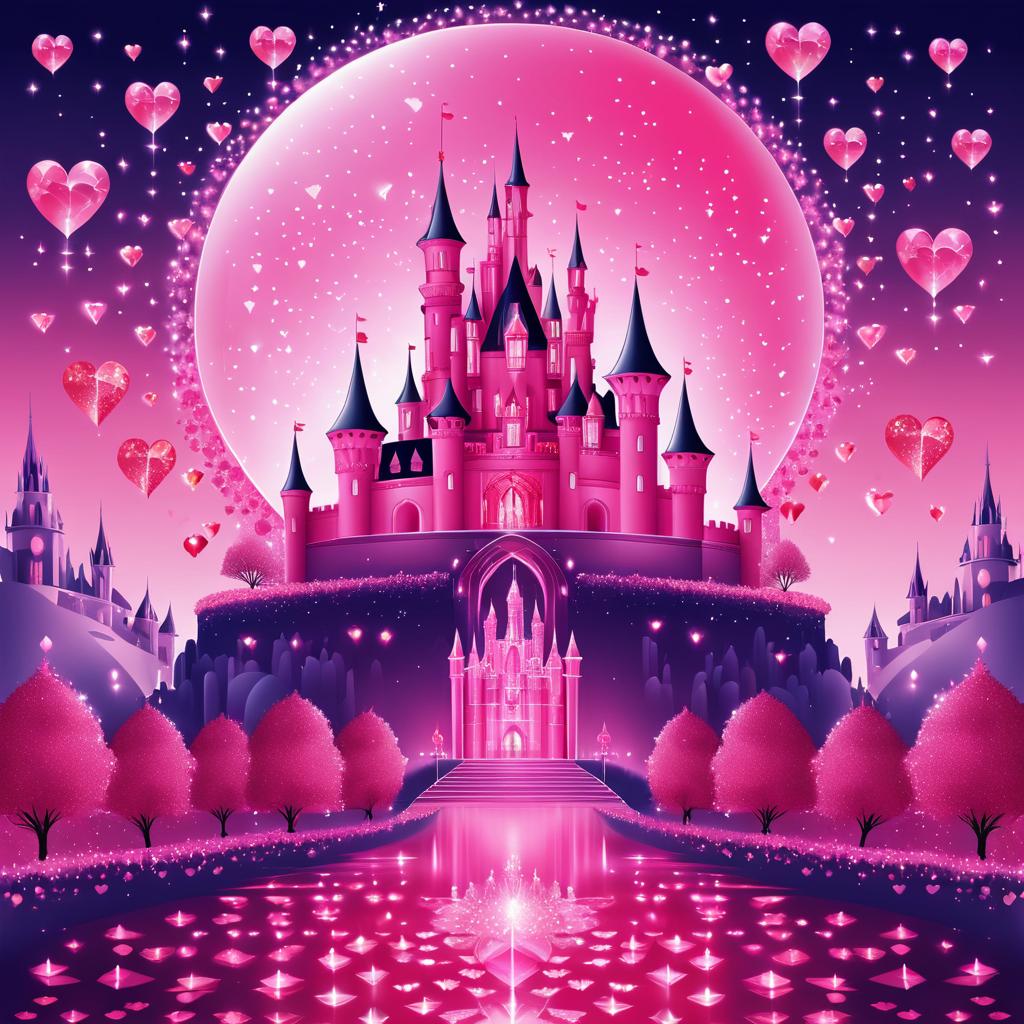 Romantic Crystal Castle on Valentine's Day