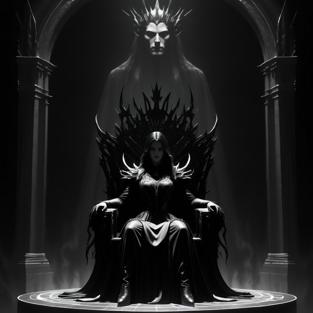 Atmospheric Banshee Throne Portrait Design