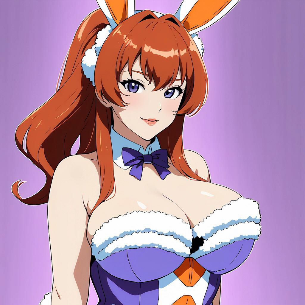 Bunny Girl Hostess in Neon Genesis Style