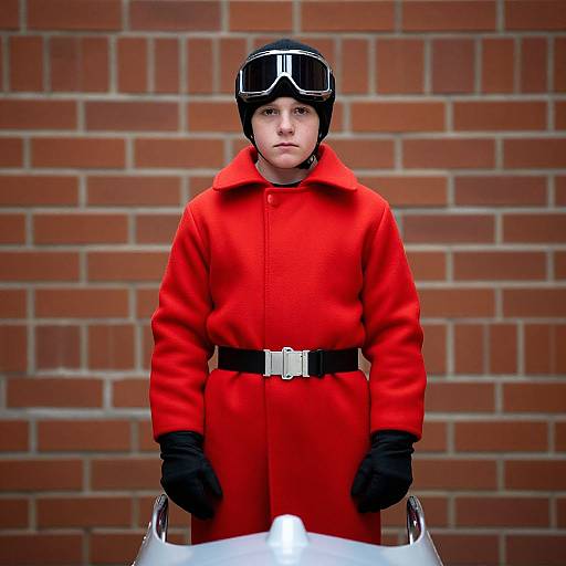 Realistic Male in Bobsled Costume