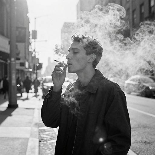 90s Retro Sunrise Smoke Shot