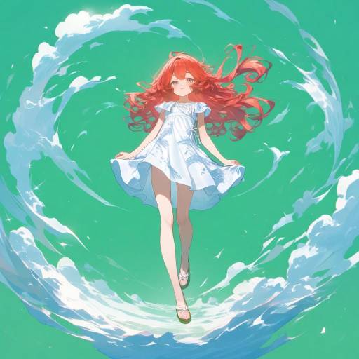 Joyful Twirl in a Summer Garden Joyful Twirl in a Summer Garden