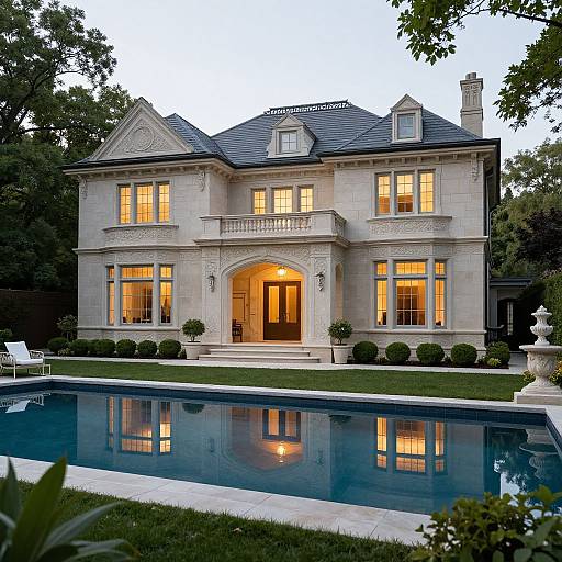 Elegant Stone Mansion with Pool