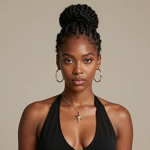 Elegant Portrait of a Black Woman