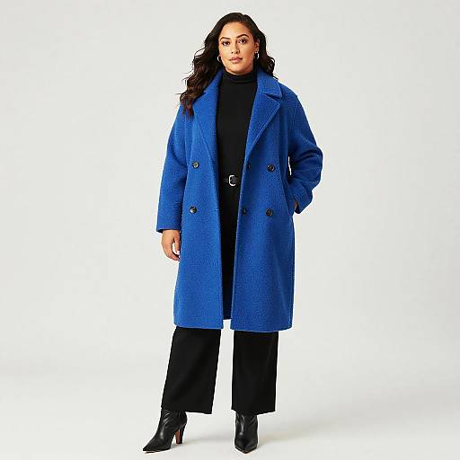Plus Size Woman in Wool Coat
