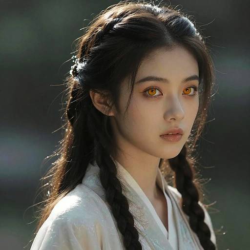 Cinematic Portrait of Braided Girl