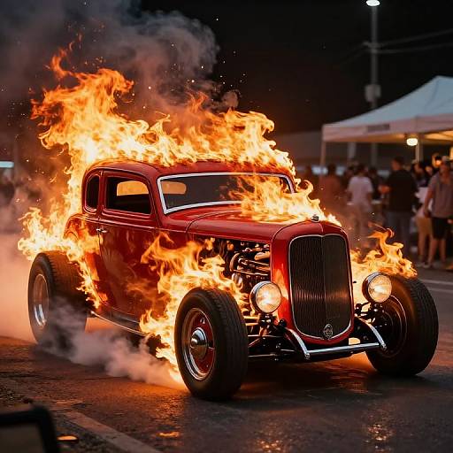 Fiery Classic Hot Rod Rebellion