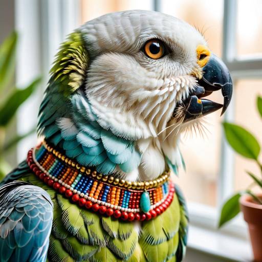Bohemian Parakeet in Soft Lighting