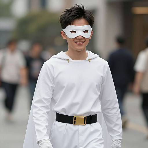 Ridiculous Male Superhero with Cape