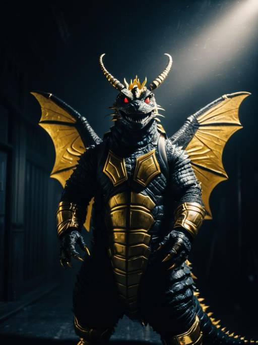 Man in Realistic Mothra Godzilla Costume
