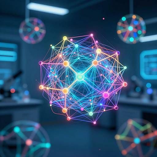 Colorful Neural Network Data Visualization