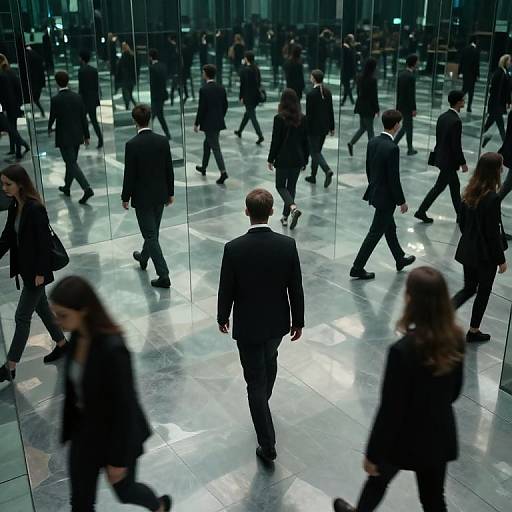 Figures in Infinite Mirror Labyrinth