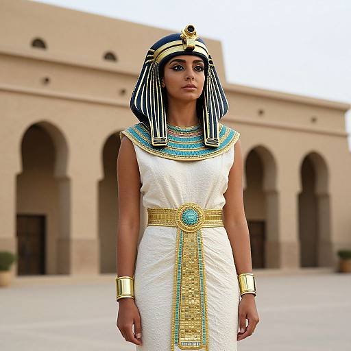 Woman in Egyptian Slave Costume