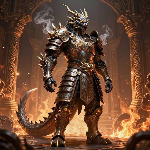 Mythical Dragon Armor Concept Art