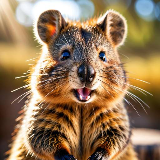 Close-up of Smiling Quokka
