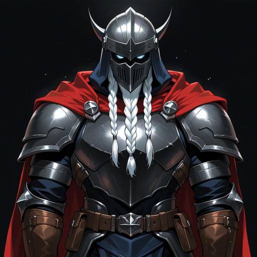Brawny Warrior Portrait with Ferocity Brawny Warrior Portrait with Ferocity