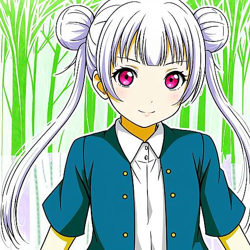 Illustration of Arashi chisato, love live! in the style of Karamoneeze