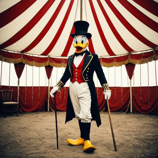 Donald Duck as Vintage Circus Ringmaster