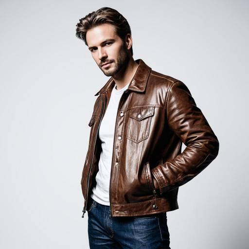 Man in Brown Leather Jacket and White Shirt