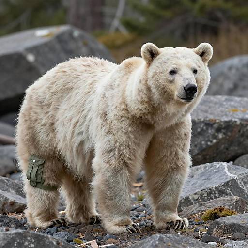 Anthro Kermode Bear Muscular Wilderness Guardian