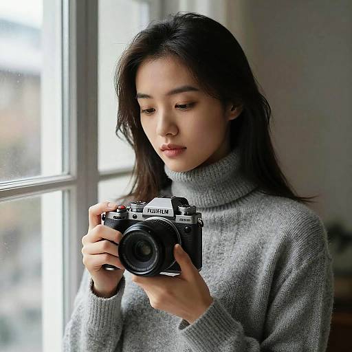 Stunning Portrait of Girl in Cashmere