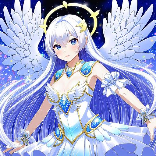 Illustration of Angel girl (shimmer), original in the style of Hanazawa suou