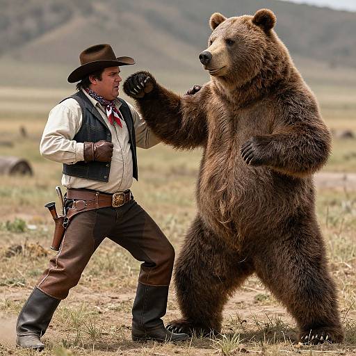 Wild West Anthro Bear Duel