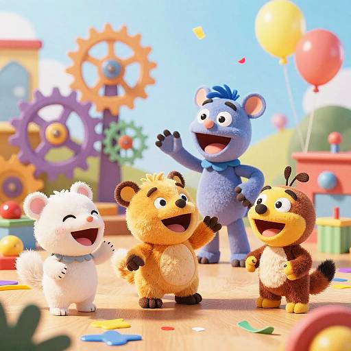 Whimsical Toy Workshop Celebration