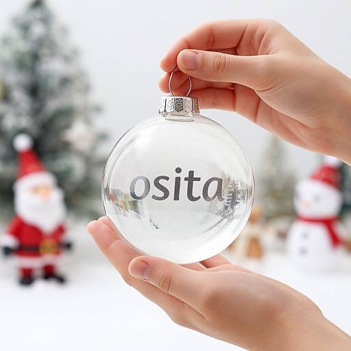 Minimalist Glass Christmas Ornament
