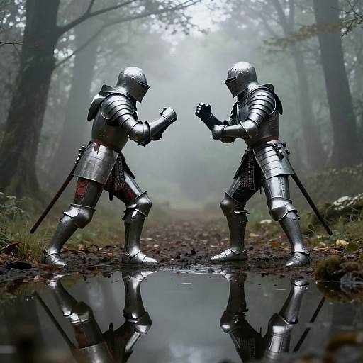 Eternal Duel in Misty Forest