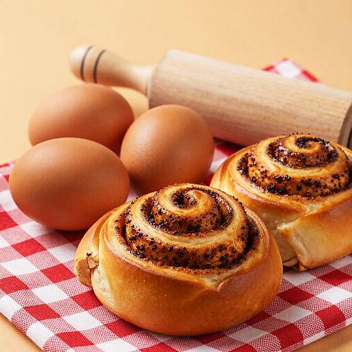 Cozy Homemade Cinnamon Rolls Close-Up