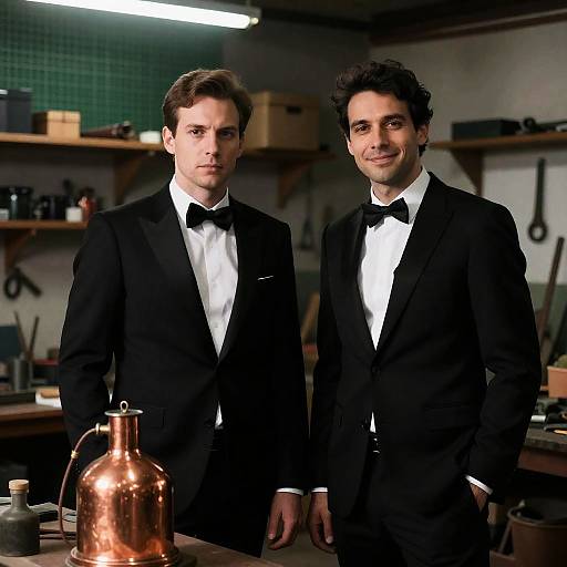Elegant Workshop Portrait of Two Men