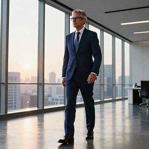 Professional Middle-Aged Man in Modern Office