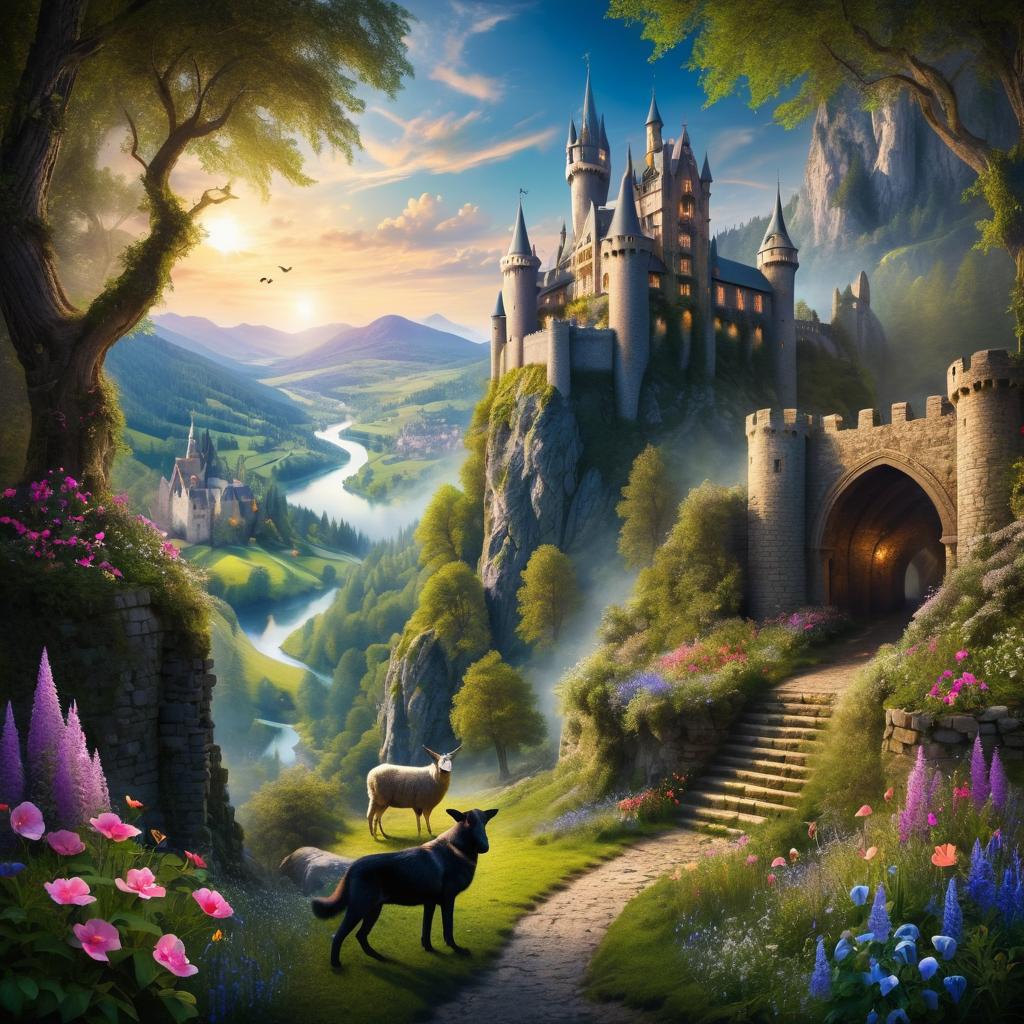 Mystical Enchanted Forest and Castle