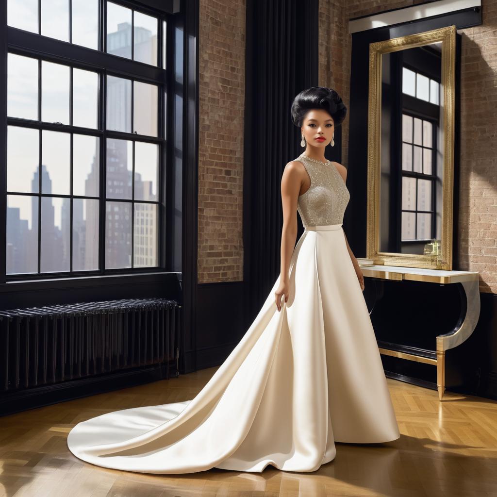 Elegant Vintage Couture in NYC Loft