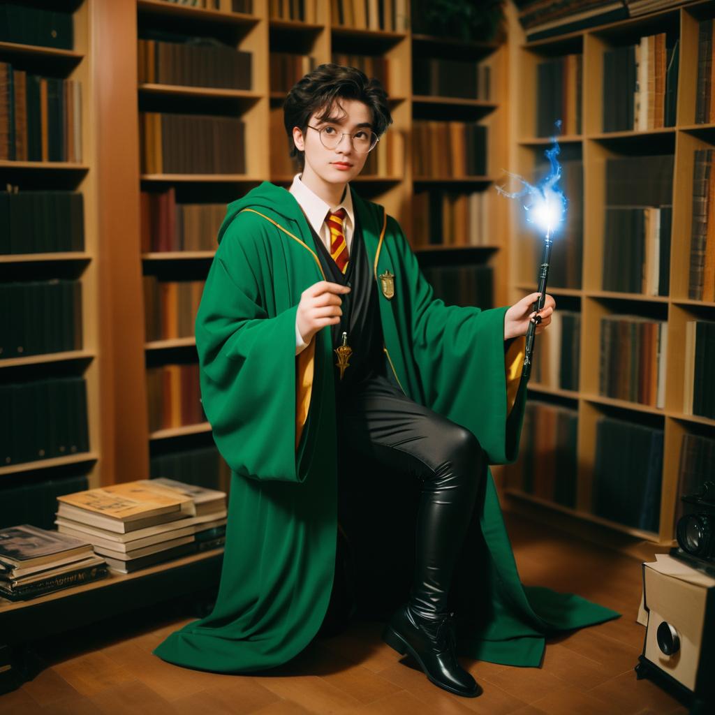 Nostalgic Non-Binary Harry Potter Cosplay