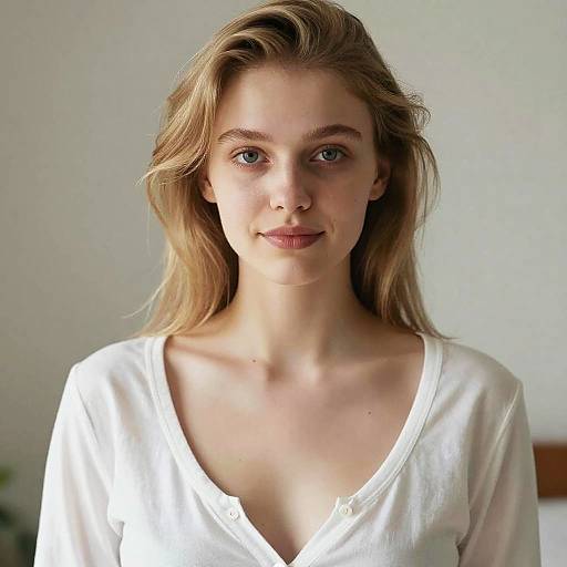 Photo-Realistic Portrait of a Smiling Girl