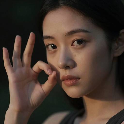 High-Res Cinematic Portrait of Woman