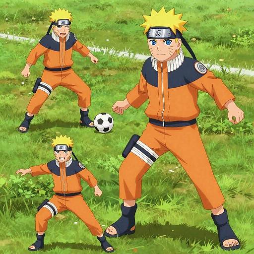 Naruto Soccer Training Montage