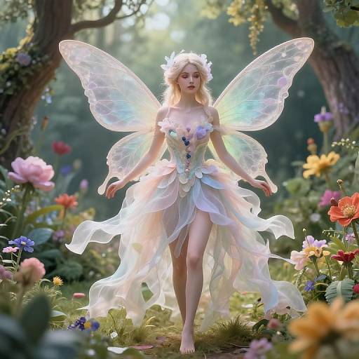 Ethereal Fairy in Lush Wonderland