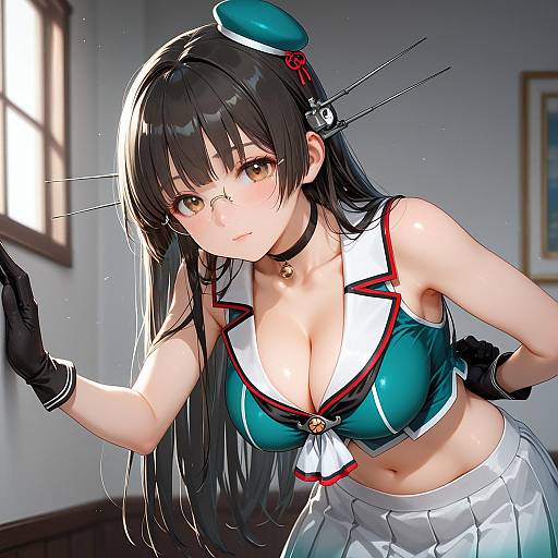 Illustration of Choukai kai ni (kancolle), kantai collection in the style of Sayakata katsumi