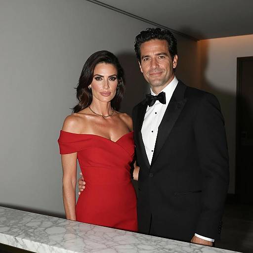 Elegant Couple in Formal Attire Portrait