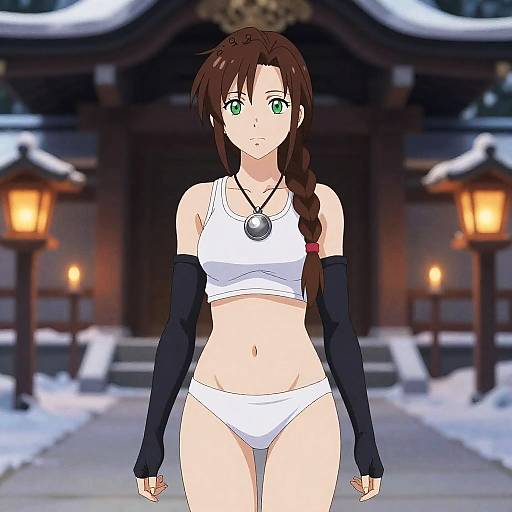 Tranquil Shrine: Aerith in Snow