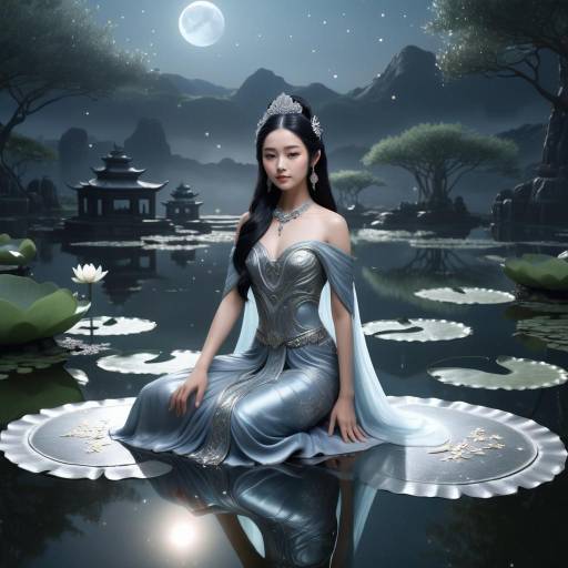 Ethereal Asian Moon Goddess in HD Ethereal Asian Moon Goddess in HD