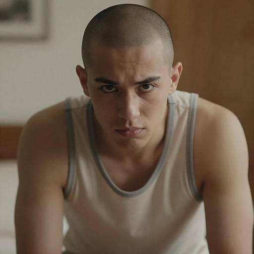 Intense Portrait of a Young Man