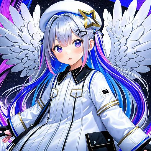 Illustration of Amane kanata (work), hololive in the style of Sasamori tomoe