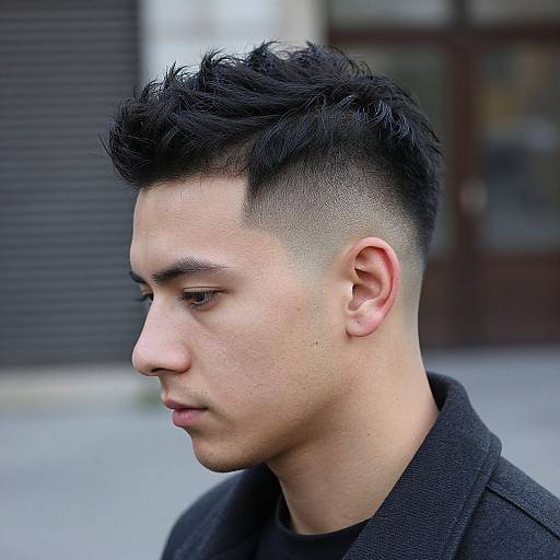 Stylish European Man with Faux Hawk Fade